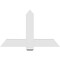 Ekena Millwork Eugene Architectural Grade PVC Gable Bracket, 48"W x 30"H x 2"D x 6"F, 15/12 Pitch GBP048X30X0206EUG00 - alternate 3